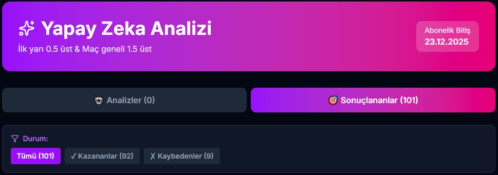 analysisdays's tweet image. 🤖 YAPAY ZEKA ANALİZİNDE DURDURULAMAZ SERİ!

Rakamlar ortada, tesadüf değil tamamen veri analizi! 📊

✅ Kazananlar: 92❌ Kaybedenler: 9🏆 Toplam Analiz: 101

Başarı Oranı: %91! 🚀

Şansa değil, istatistiğin gücüne güvenenler kazanmaya devam ediyor.  🍀💰

#AnalizGünü #YapayZeka