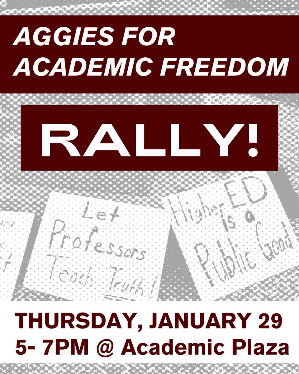 DrLeonardBright's tweet photo. We will not be silent on the damage that Texas A&amp;M censorship is having on its students. https://t.co/P0XT3KN584
