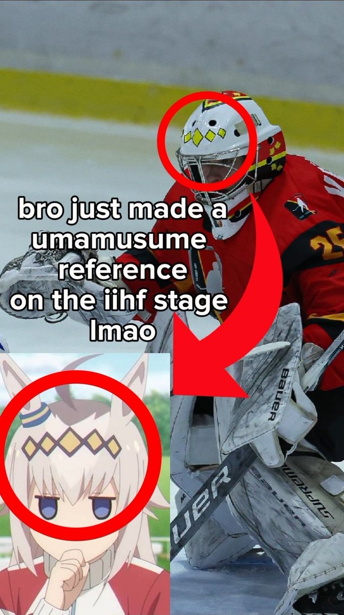 Belgium hockey goalie repping the Oguri crown
