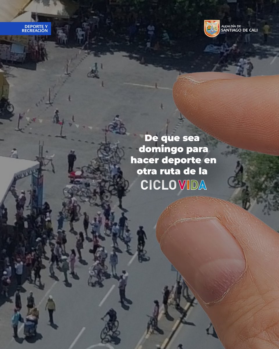 👌 Estoy a esto de descubrir una nueva forma de vivir la #CicloVida 🤩 

🗺️ Mañana habilitamos 58 km para movernos, disfrutar y vivir la ciudad diferente.

⏰ 8:00 a. m. a 1:00 p. m.

📍 Atentos al mapa.