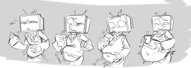 A5hrie7's tweet image. I keep thinking about the part in Val's drawing tut where he tells Vox not to drink soda 🥤