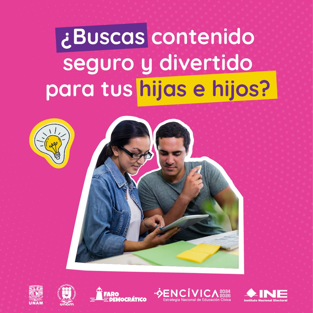 ✨La #03JuntaDistrital en #Mérida del #INEYucatán, te invitamos a conocer 💈 #FaroDemocrático, una plataforma del INE con materiales hechos para formar ciudadanía desde la infancia. 👨👩🌟

📲 ¡Visítala hoy!
🔗 farodemocratico.ine.mx

#ENCÍVICA