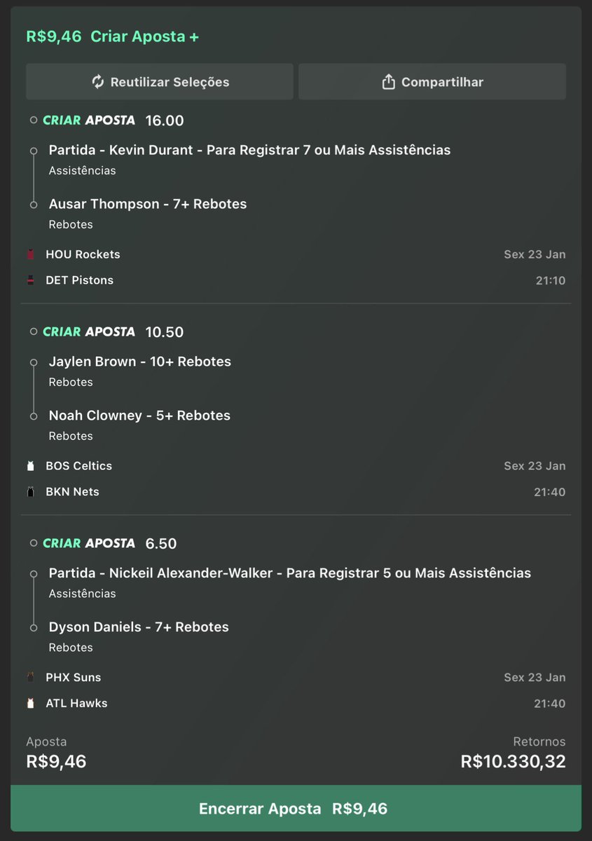 TRIPLA DA NOITE! ⛹🏾‍♂️⛹🏼‍♂️⛹️‍♂️