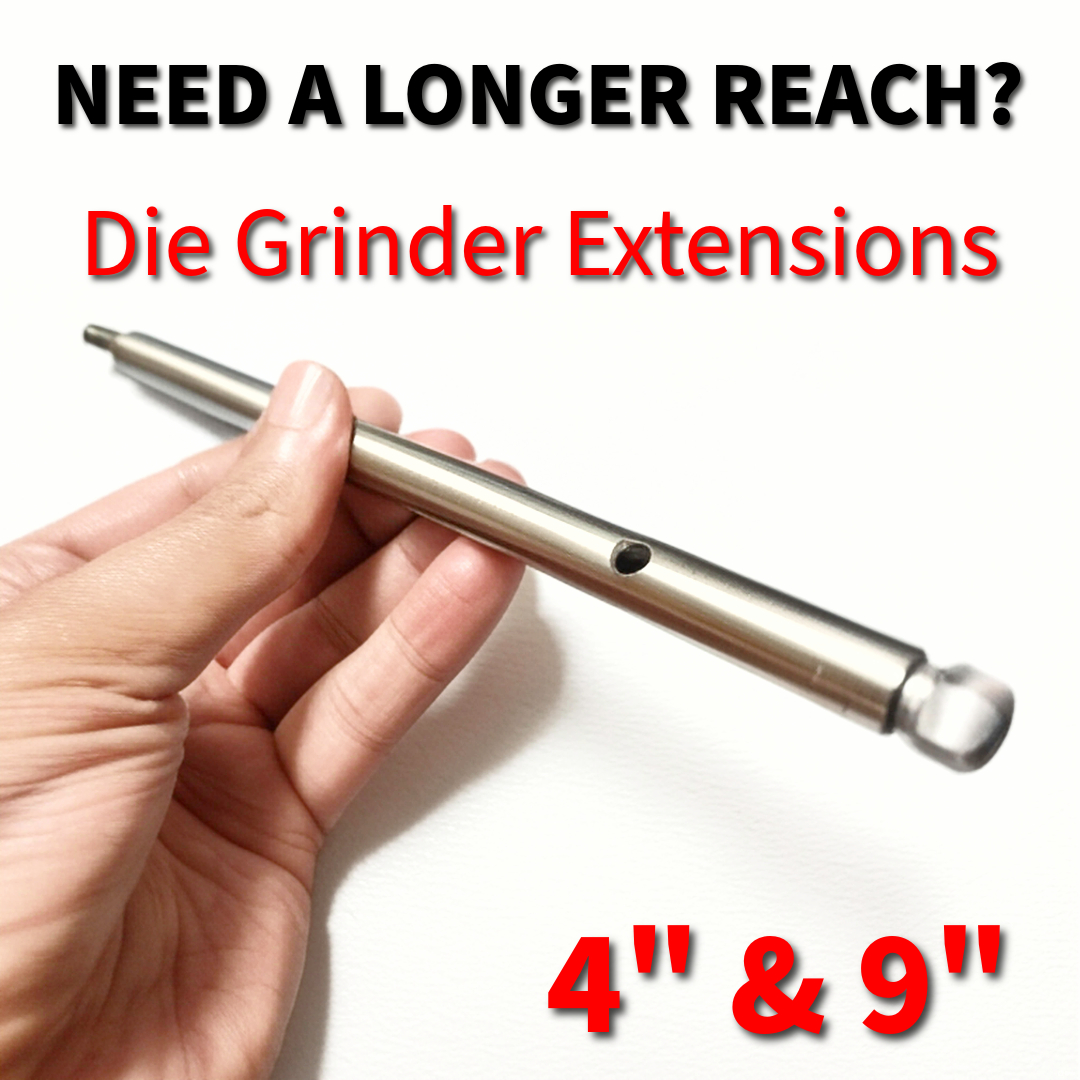 CarbideBur's tweet image. Get 9" of extra reach without losing precision. #DieGrinder #GrindingTools #ShopLife