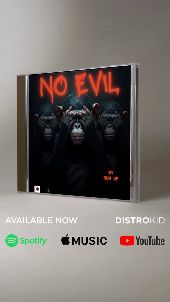 Runupgh's tweet image. NO EVIL is available on all the digital platforms.  

Let’s keep the positive vibes alive…. SAY NO EVIL  
Download and stream 👉🏽 ffm.to/noevill

 Prod by : @GLaneRecords 
M&amp;amp;M by : @slimkiti 

#Killakat #runup #noevil #ghanamusic  #newmusicfriday