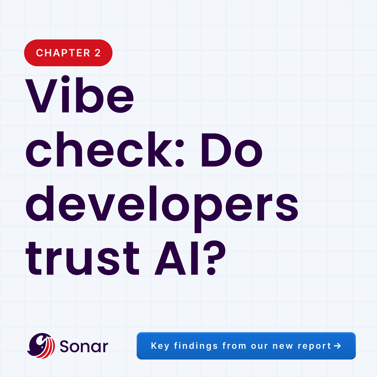 SonarSource's tweet photo. 82% of devs say AI helps them code faster ⚡️

But here’s the paradox: While 96% don't fully trust the output, less than half (48%) actually check the code before committing. 🚩

Are we sacrificing quality for speed?

#StateOfCode #DeveloperSurvey #AI https://t.co/MqcSqEbGlZ