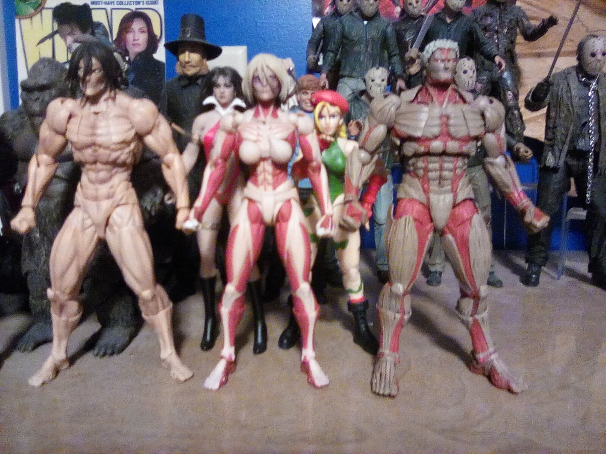 Ezilla82's tweet image. Even though the Female Titan was good this Armored Titan is badass. I have him in @realKILLERkross signature pose and yep that sold me.