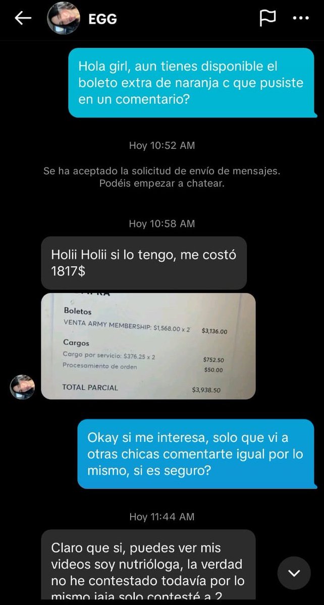 #BTS_WORLDTOUR_MEXICOCITY 

HAY QUE  DENUNCIAR A ESTA HIJA DE PERRA REVENDEDOR
 (perdón me altere) 

Estafó a una conocida y la muy pendeja, le mando toda su información (tengan cuidado con ella)