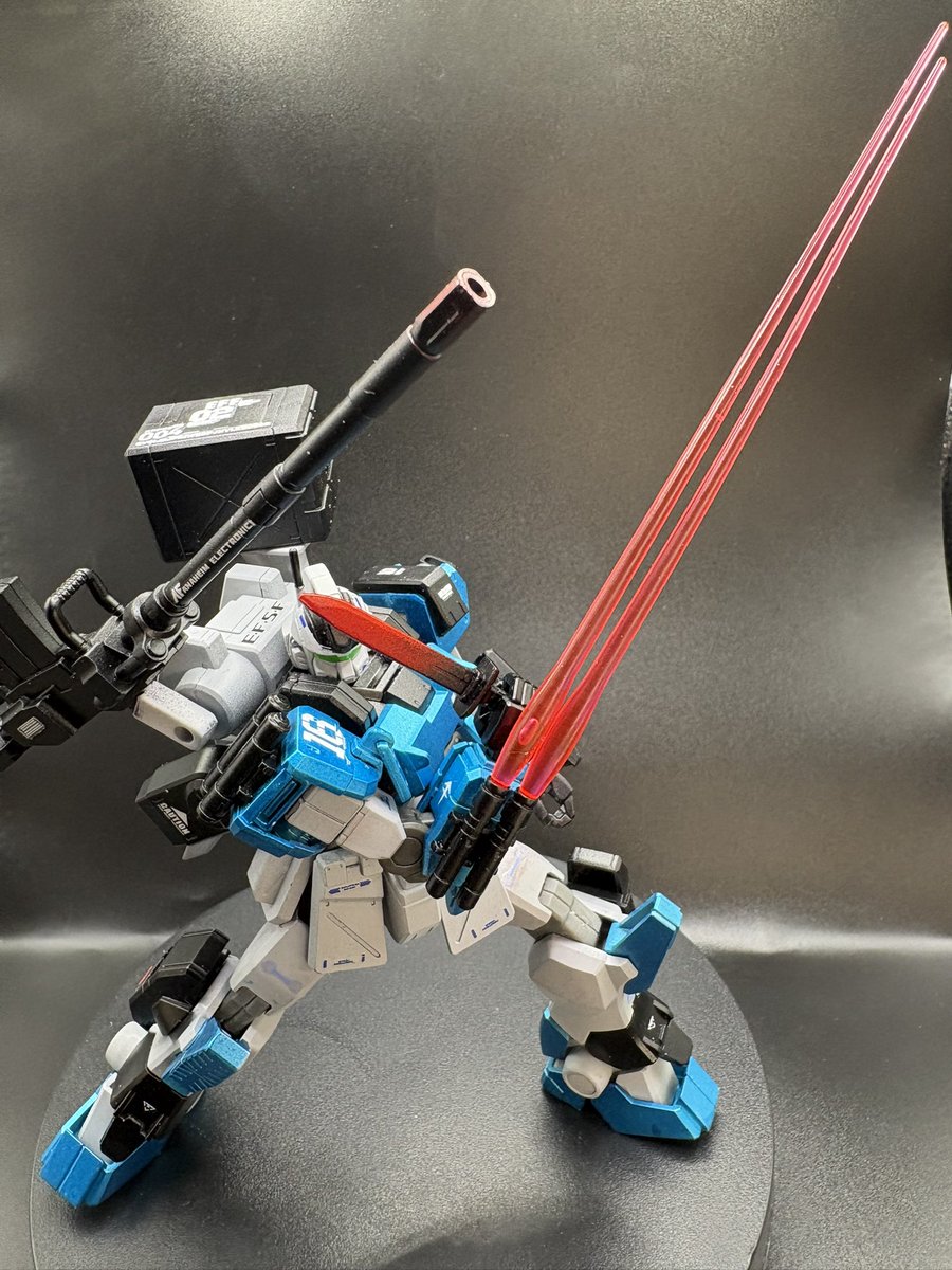 JoerInferno's tweet photo. Finished our custom GM build inspired by our friend 16xa2nd on Twitch! #gunpla #gunplacustom #gunplakitbach #gundam #gmspartan https://t.co/yrMKrhpCSl