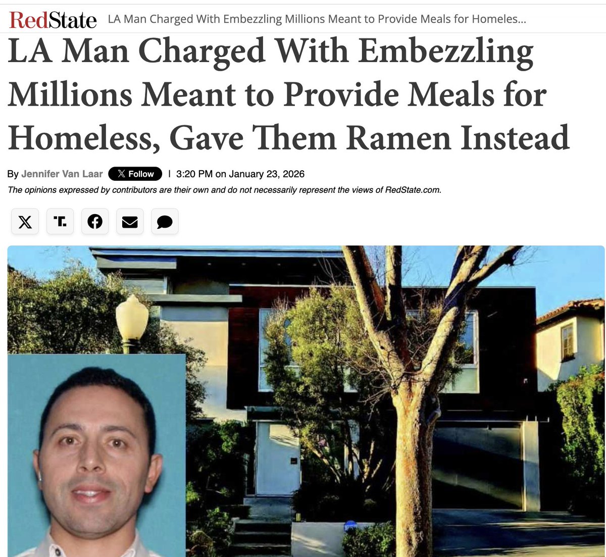 Here's the mug shot of Alexander Soofer, who was arrested at 6 AM this morning by FBI and IRS-CI agents. His Range Rover, purchased with $ meant to help homeless people, was confiscated by the feds and towed away. More in my story (link in replies)