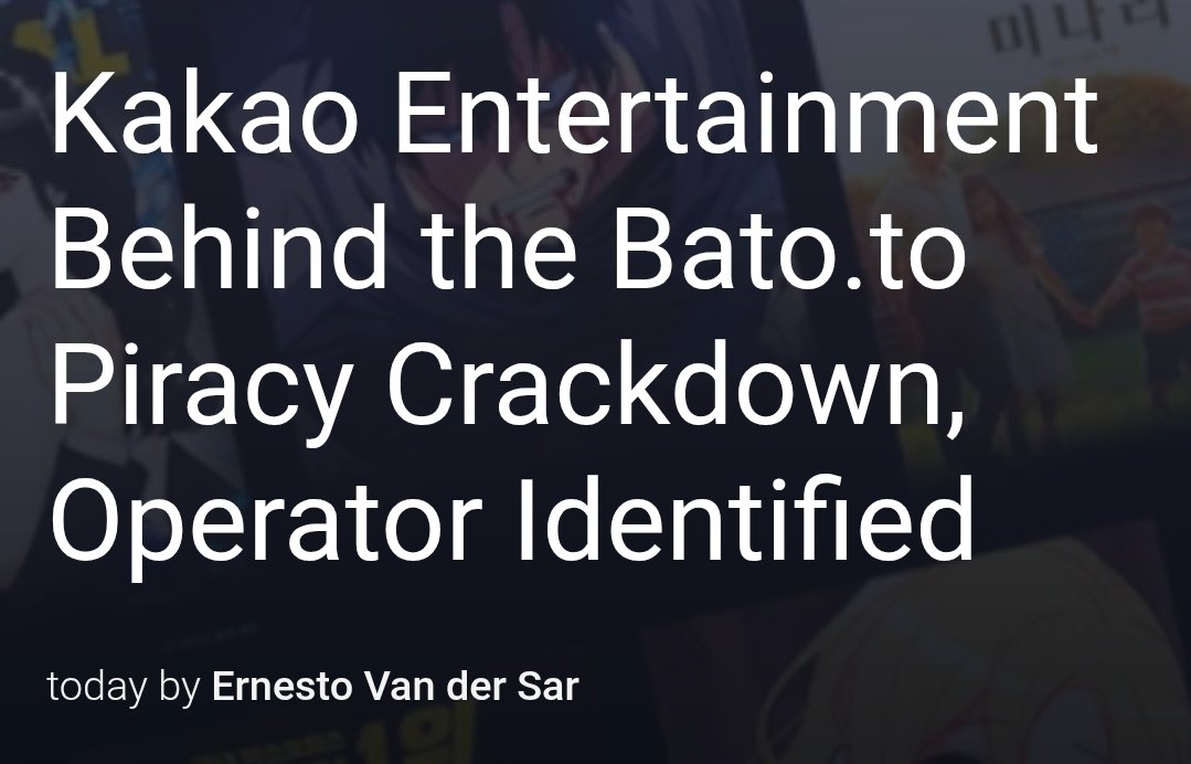 ChibiReviews's tweet image. IMPORTANT NEWS:

Kakao takes credit for the takedown of Batoto. They released a statement today citing they have two new targets

“We are aware that some of these individuals are also involved in the operation of MangaPark and AniXL, and we are preparing strong legal actions…