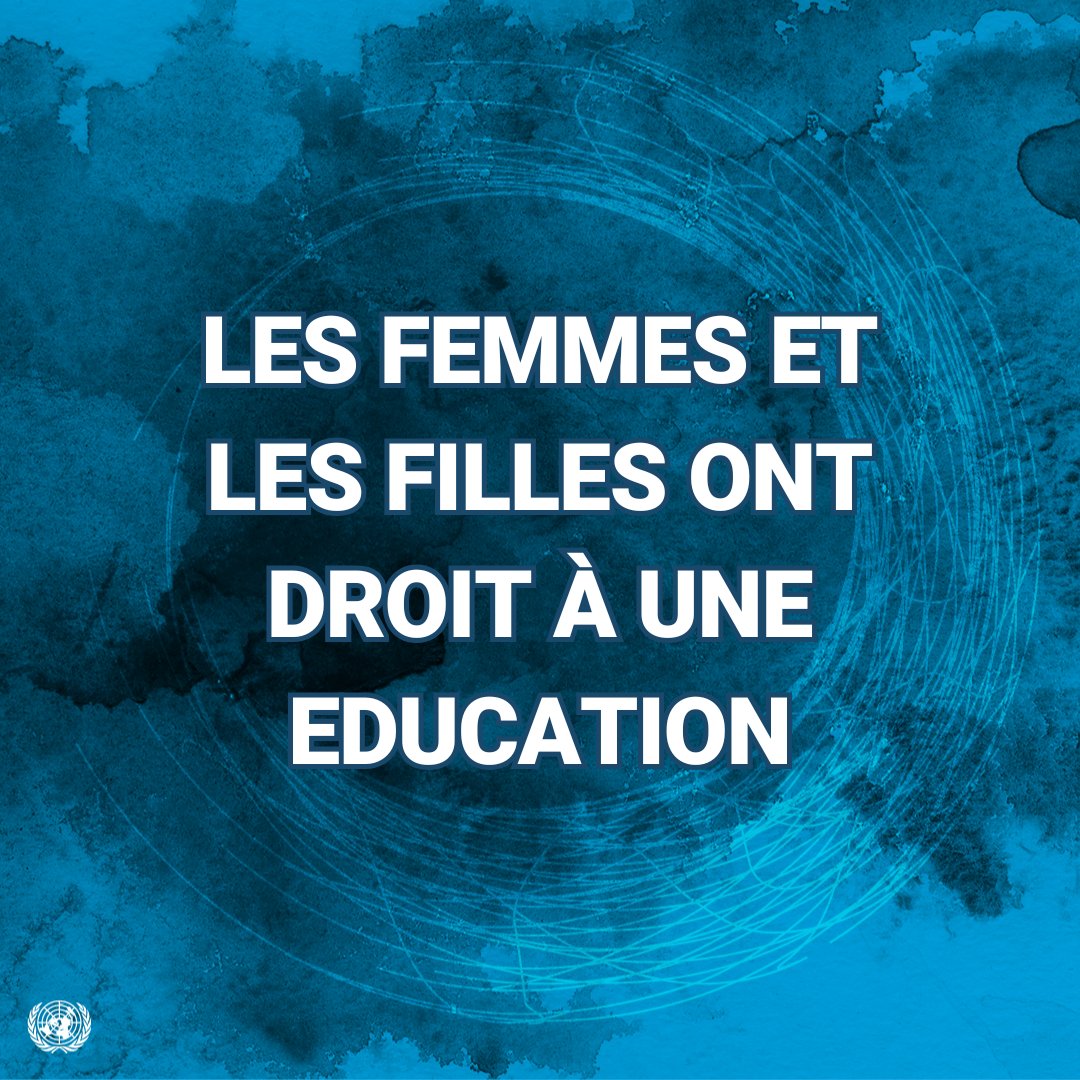 ONU_fr's tweet photo. Priver les jeunes femmes &amp; les filles de leur droit à l'éducation, c’est les exposer à la violence, la pauvreté &amp; l’exploitation.

Ce samedi, Journée de l’éducation, plaidons pour l’accès de toutes et tous à une éducation de qualité, sur un pied d’égalité. https://t.co/N4uaexLh65