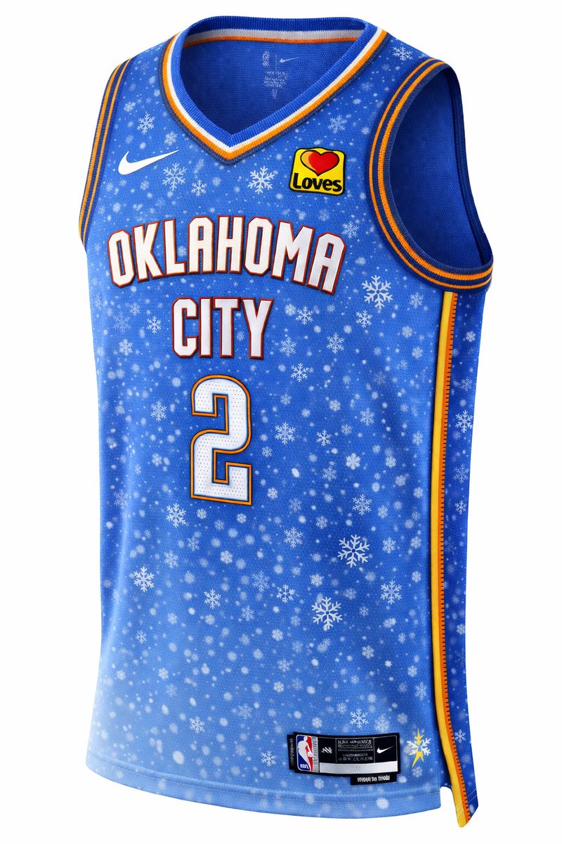 Ausmmich's tweet photo. Fan-made Oklahoma City Thunder Winter City Edition concept ❄️⚡
Built around official Thunder colors, broadcast clarity, and a subtle winter theme — designed to feel cold without sacrificing on-court performance.

@okcthunder https://t.co/GLvIMpWJhd