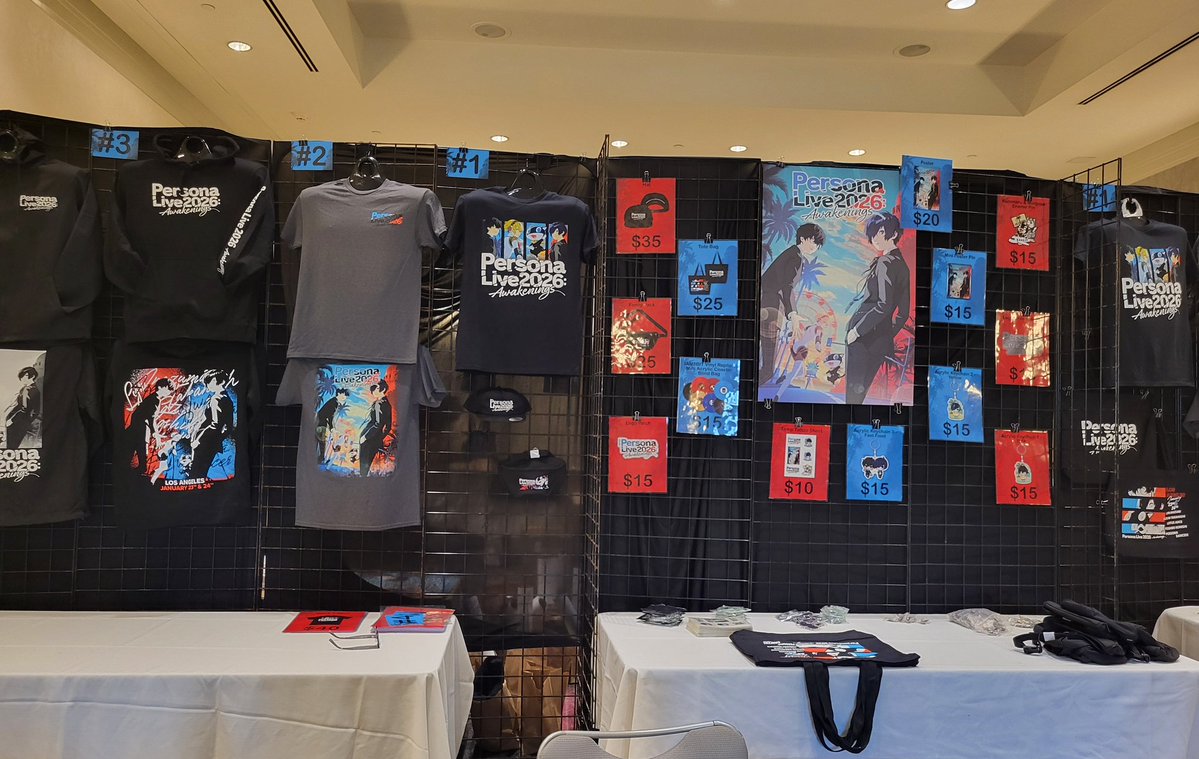 ca3space's tweet image. Picked up my merch for Persona Live... it's really happening soon aaaa