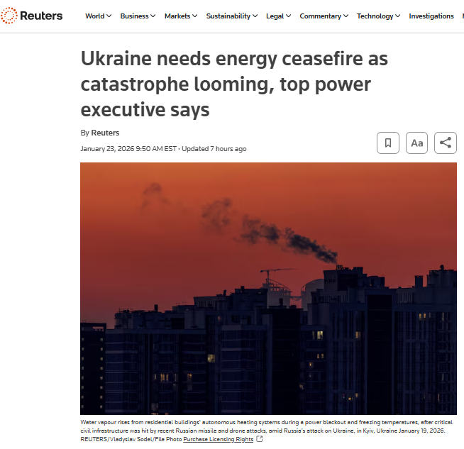 HavryshkoMarta's tweet photo. "Ukraine is winning," says the 🇺🇦war propaganda.

 "Just hold on a little longer and Russia’s economy will collapse, and Ukraine will win," Western 'experts' promise for the fourth year in a row.

"Ukrainians have an unbreakable spirit, they will definitely win," Western politicians keep assuring.

Meanwhile, Ukraine:
one blackout away from becoming the world’s largest candlelight dinner — in a furry coat and with a massive dose of resilience.👇