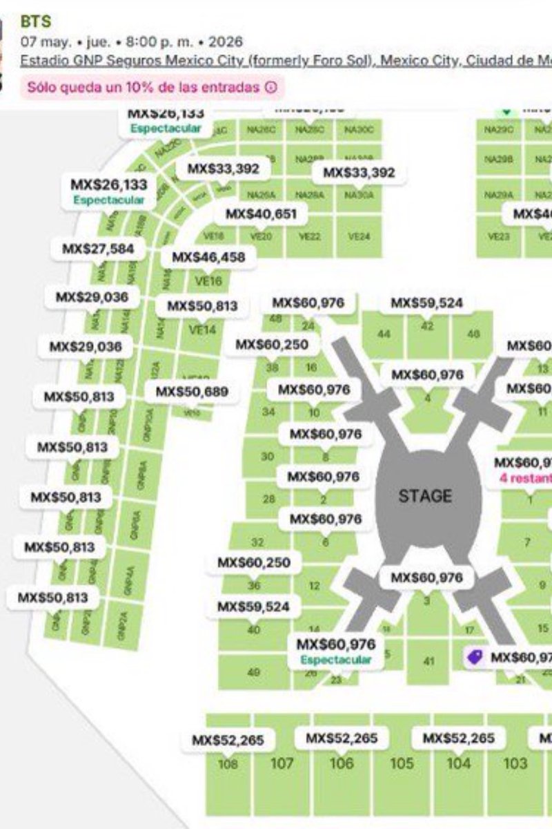 whosjinnie's tweet photo. #BTS_WORLDTOUR_MEXICOCITY

 @HYBEOFFICIALtwt
@bts_bighit
Hybe, we strongly urge you to regulate and cancel the tickets currently for sale on the Viagogo website, which were intended for exclusive fan sales. Please do not use or collaborate with Ticketmaster in the future. https://t.co/4izdAmUbKw