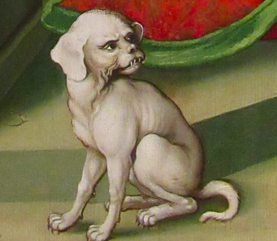WeirdMedieval's tweet photo. dog with extremely potent evil energy, germany, 15th century https://t.co/GmeybMGhwg