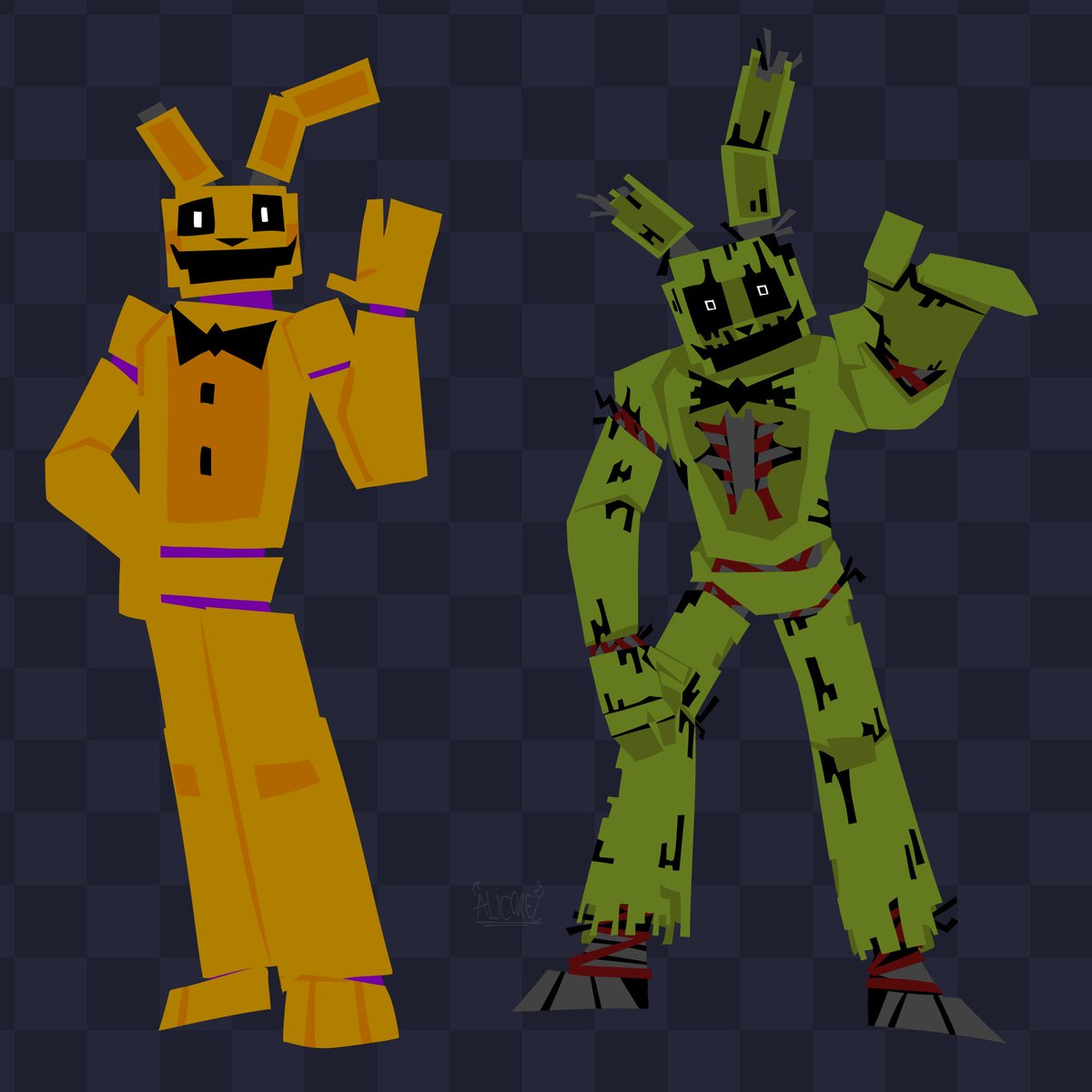 #springtrap #fnaf retroslop