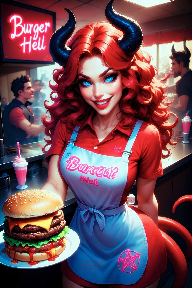 fall_dev2025's tweet image. SFW illustration 
#AIイラスト 
thank you molly for the tag! 

QT fast food worker
here is your HB special #7 sir let me know if you need anything else 
x.com/MollyAIArts/st…