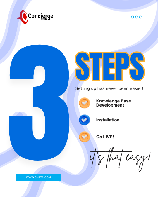 wwwchat2com's tweet image. Installing Chat2 has never been so easy! 🚀 Get connected with your customers today and start reaping the benefits of Chat2! It's as simple as 1,2,3 💬✨

#Chat2 #Connect #BoostYourBusiness

Book a free consult: zurl.co/VvcF7