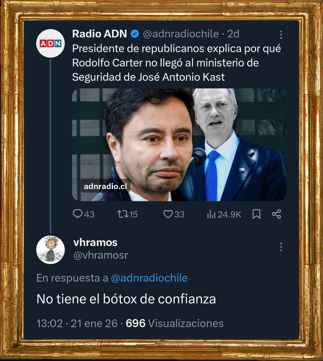 🖼️«Quedó con la cara larga (y estirada)»
Óleo sobre tela, enero 2026.