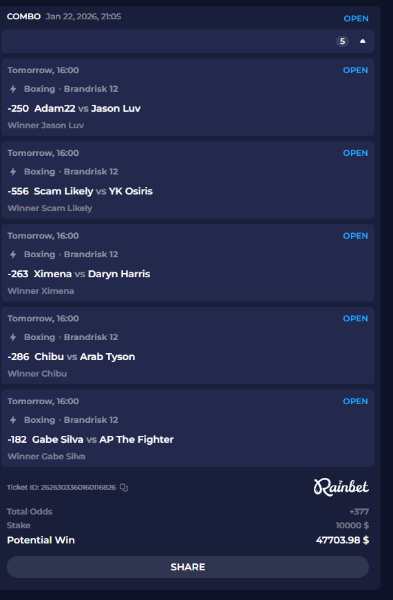 MY BRANDRISK PARLAY ON <a href="/rainbetcom/">Rainbet.com</a> 

USE CODE BUGHA 18+

TIPPING OUT PEOPLE WHO REPLY WITH THEIR SLIPS 💸