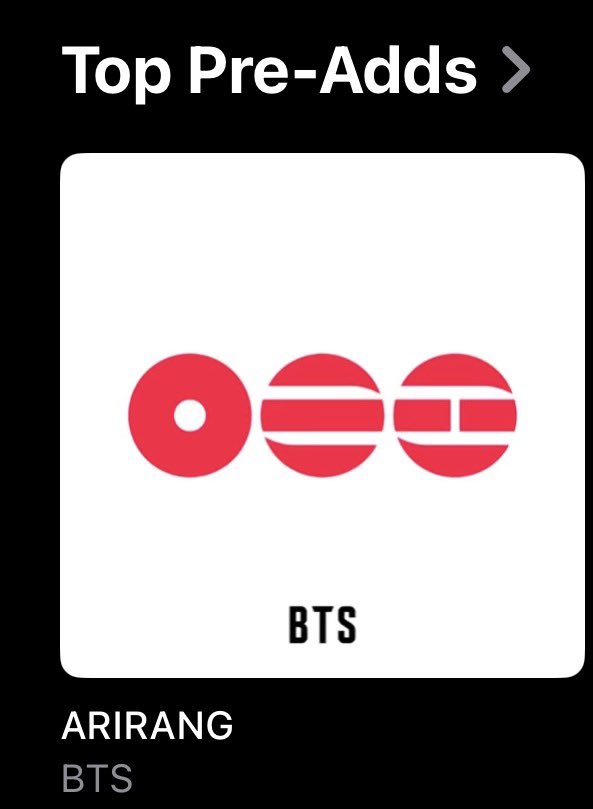 charts_k's tweet image. .@BTS_twt’s “Arirang” is currently the top pre-added album on Apple Music US!