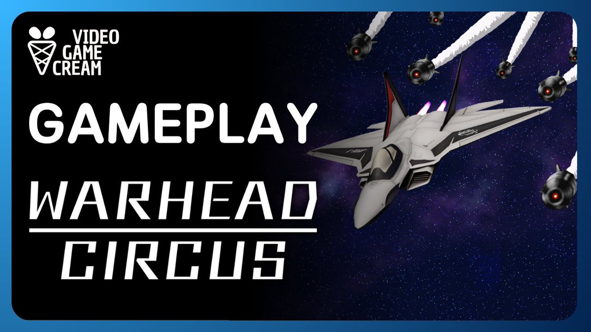 VideoGameCream's tweet photo. WARHEAD CIRCUS is a survival roguelike where you use afterburners and barrel rolls to evade missiles on unpredictable trajectories! Check out our gameplay! @digup_pr https://t.co/CBvpeZ4IHC https://t.co/TJatNnaNWQ