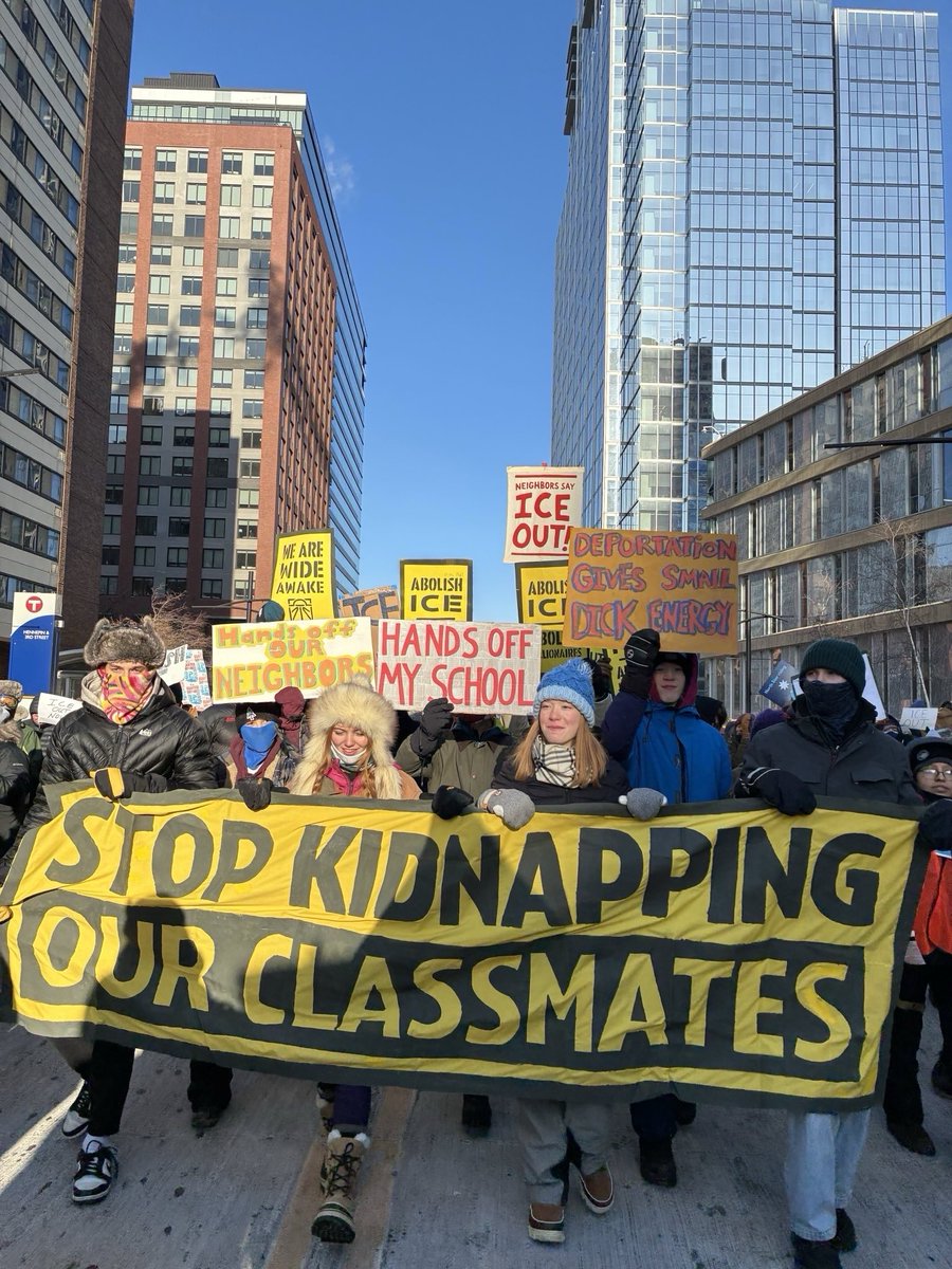 Twin Cities students have joined the general strike. Young people are ready to stand up to fascism.