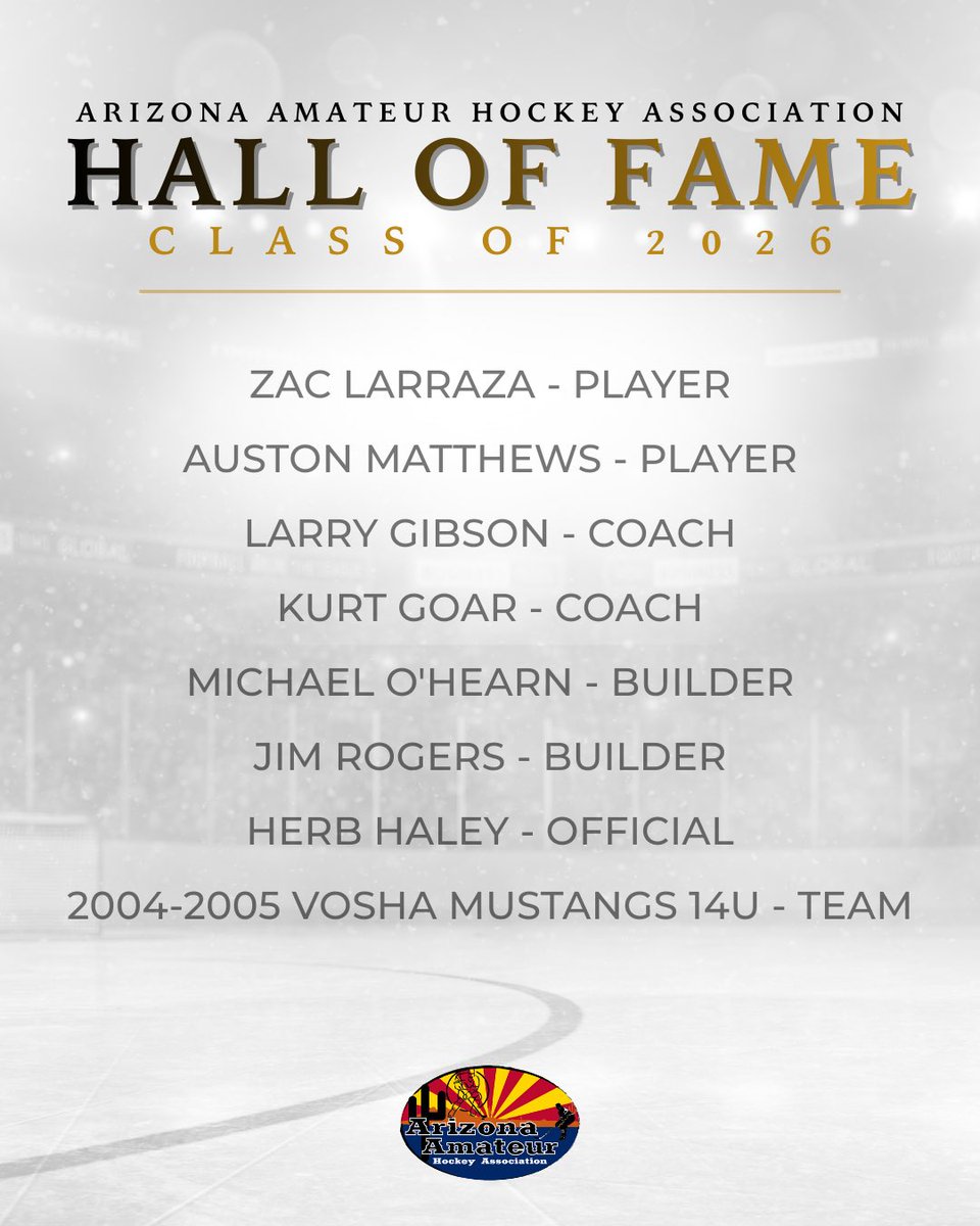 Congrats to these Arizona hockey legends....Hockey is loved everywhere.