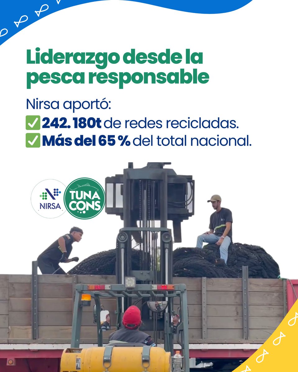 ♻️🌊 312.97 toneladas de redes recicladas.
🔥🌍 388.083 kg de CO₂ evitados.
🐟💙 Una flota que pesca con responsabilidad y gestiona sus residuos con impacto real.

En TUNACONS, junto a nuestros miembros como <a href="/NirsaOficial/">NIRSA</a> y aliados como Bureo, demostramos que la economía