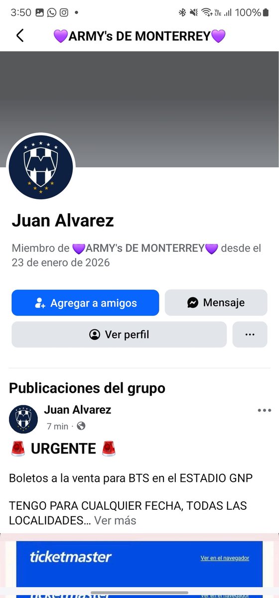 Les vuelvo a agregar estos para que les reporten también el perfil