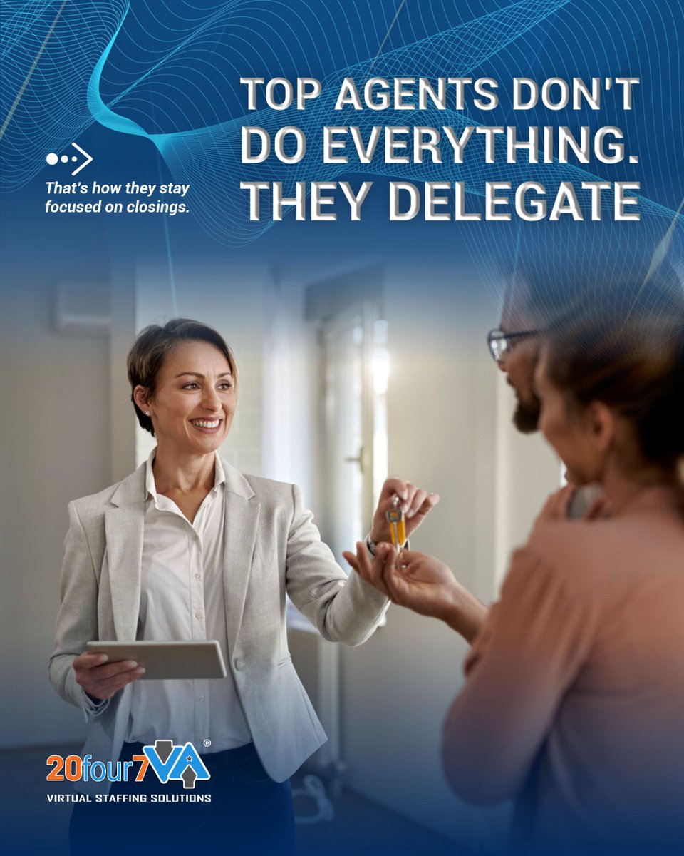 20four7VA's tweet image. Top agents don’t do everything. They delegate.
A Real Estate VA handles the busywork so you can stay in front of clients and close more deals.
👉 Visit go.20four7va.com to start delegating smarter.

#RealEstateVirtualAssistant #DelegateToScale #RealtorSupport #RealEstate