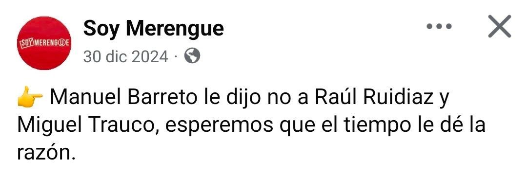 Y el tiempo le dio la razón. Barreto Masterclass.