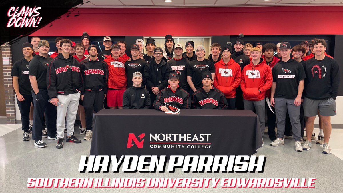 𝑺𝒊𝒈𝒏𝒊𝒏𝒈! 🎉

Congrats to Hayden Parrish on signing with NCAA DI Southern Illinois University Edwardsville in Edwardsville, Illinois!

#ClawsDown | 🔴⚫️⚪️⚾️
