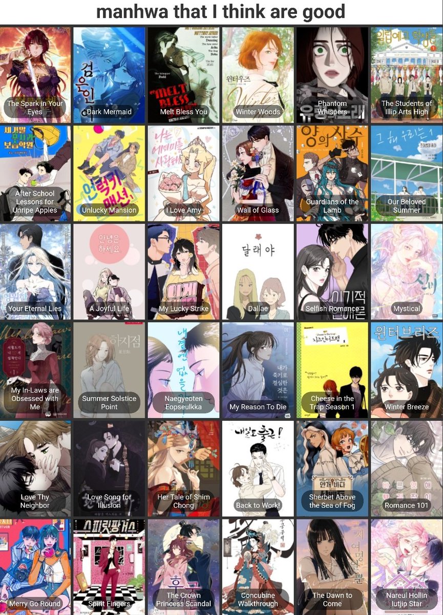 himech0co's tweet image. I slandered manhwa enough these are some of the ones that I like and think are pretty good