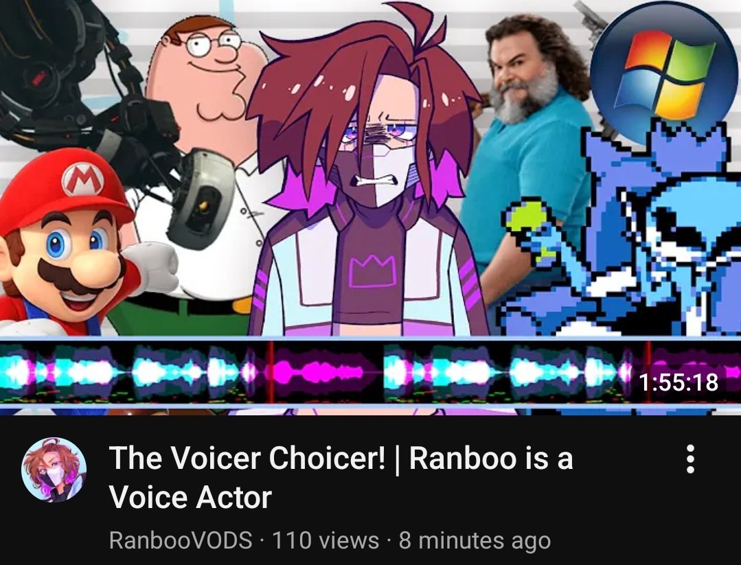 RanbooUpdatesES's tweet photo. — ¡RanbooVODS subió un nuevo video!

> The Voicer Choicer! | Ranboo es Actor de Voz
[https://t.co/ETth4uWDio] https://t.co/SPV4WIRDnX