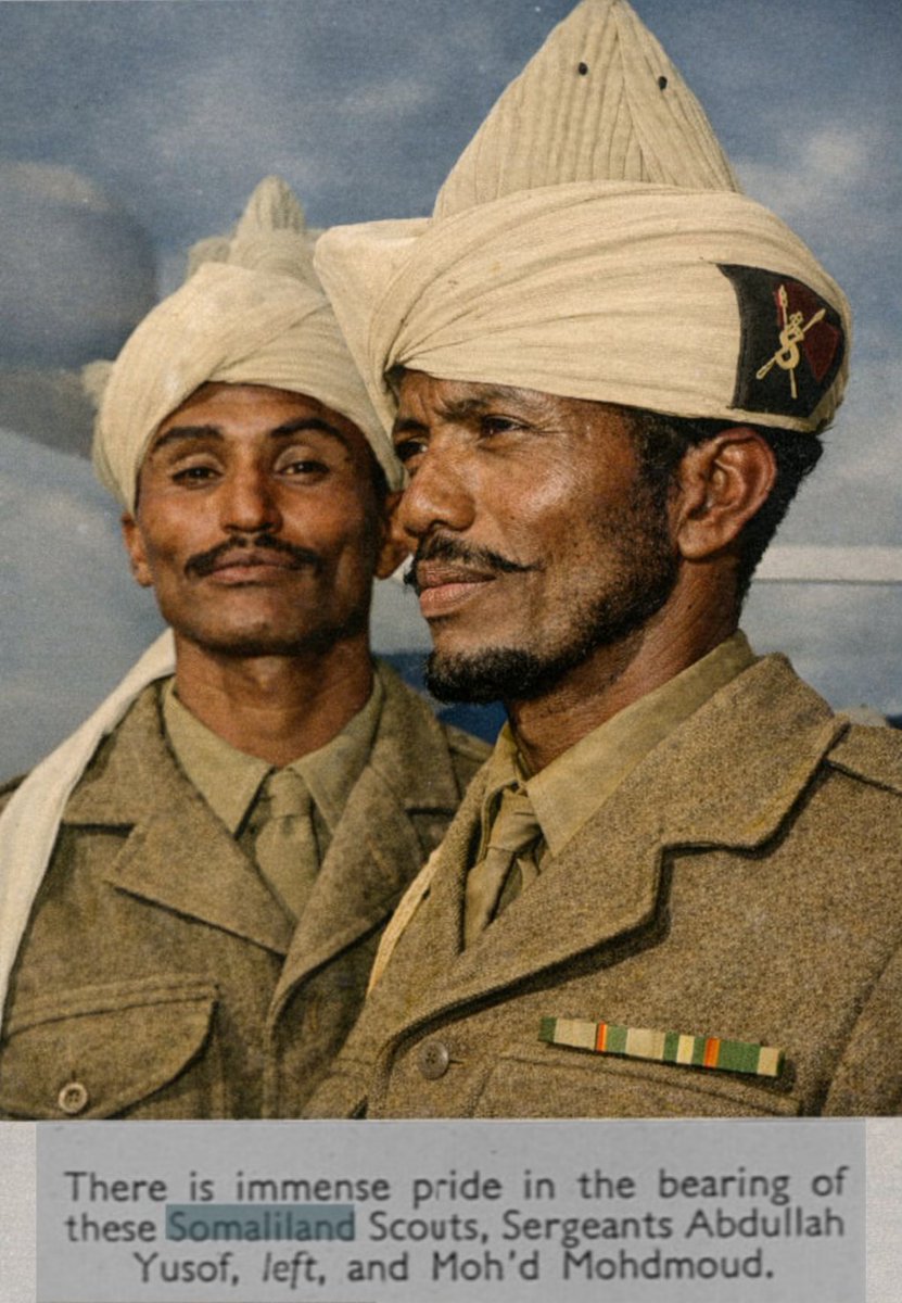 ✨️There is immense pride in the bearing of these Somaliland Scouts, Sergeants Abdullah Yusof, left, and Moh P Mohdmoud✨️
#Somaliland 💚🤍❤️