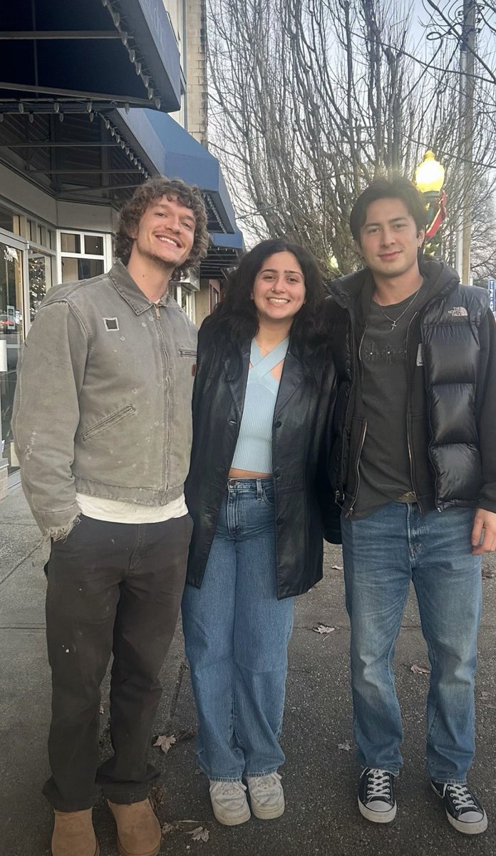 hudsonwupdates's tweet image. New/old pictures of Hudson Williams and Connor Storrie with a fan!