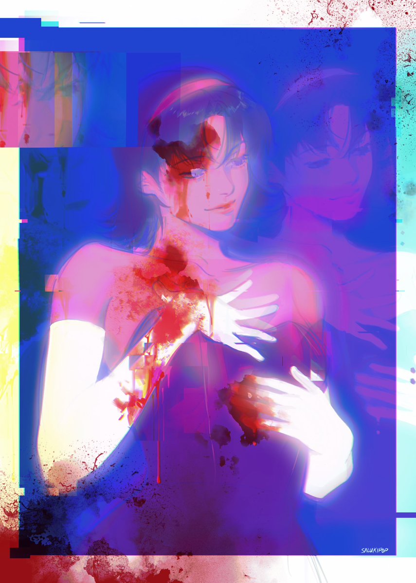 salukipop's tweet image. blood tw // a little angel, angel in your heart 

#perfectblue
