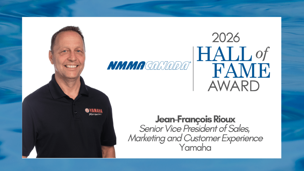 NMMA Canada inducts Jean-François Rioux into Hall of Fame - boatlyfe.com/?p=179185