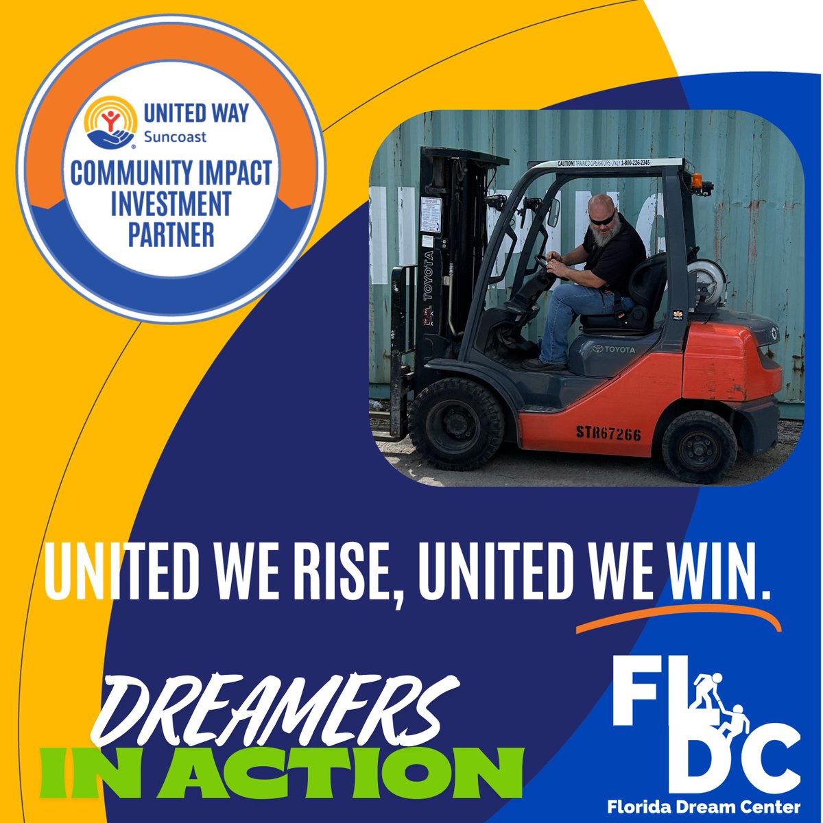 💡 Did you know? Because of the support from United Way Suncoast, families in our community now have access to our Work Readiness Training Class with NCCER certification AND Forklift Certification (good for 3 years!). This grant helps remove financial barriers.