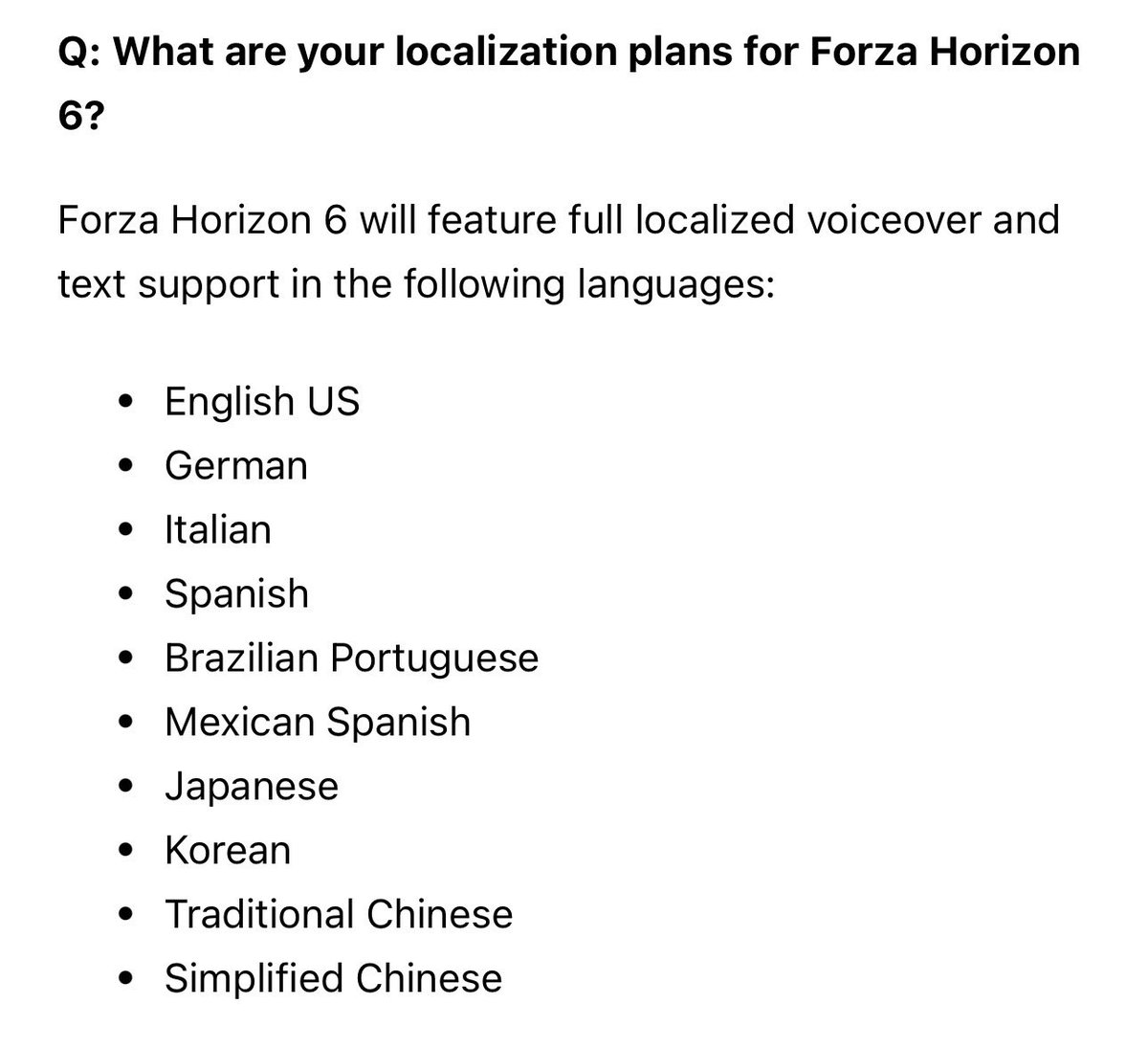 RaphJV's tweet image. 😡 C’est donc confirmé

🚫 pas de voix françaises dans #ForzaHorizon6 😵

Par contre y’a de l’allemand… 🤨⁉️

130 millions de personnes parlent l’allemand dans le monde.
Autant parlent le français (France, Belgique, Canada, Suisse).

Alors pourquoi @Xbox?
@XboxFR, une raison?🤨