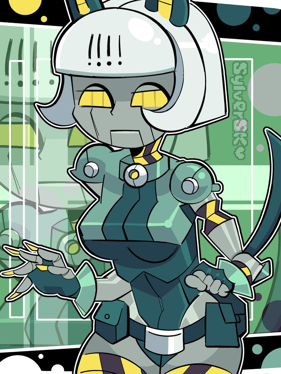 N.Y.A 🐾🤖 #SkullGirls #skullgirlsfanart #RoboFortune