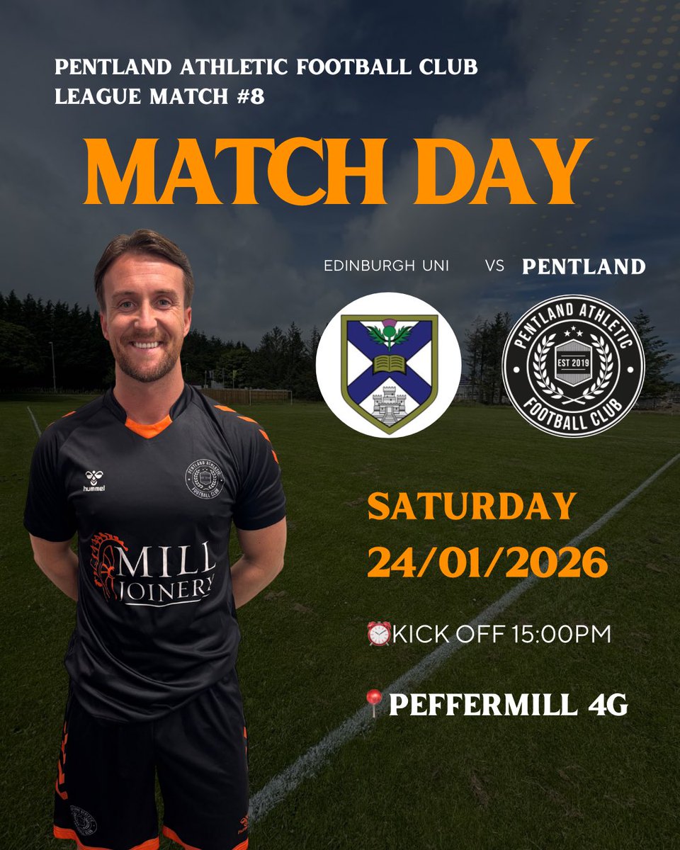PentlandAFC's tweet image. Tomorrow it’s back to league business and we face Edinburgh Uni!

Boys will be looking to continue their unbeaten run in the league!🙌🏼⚽️