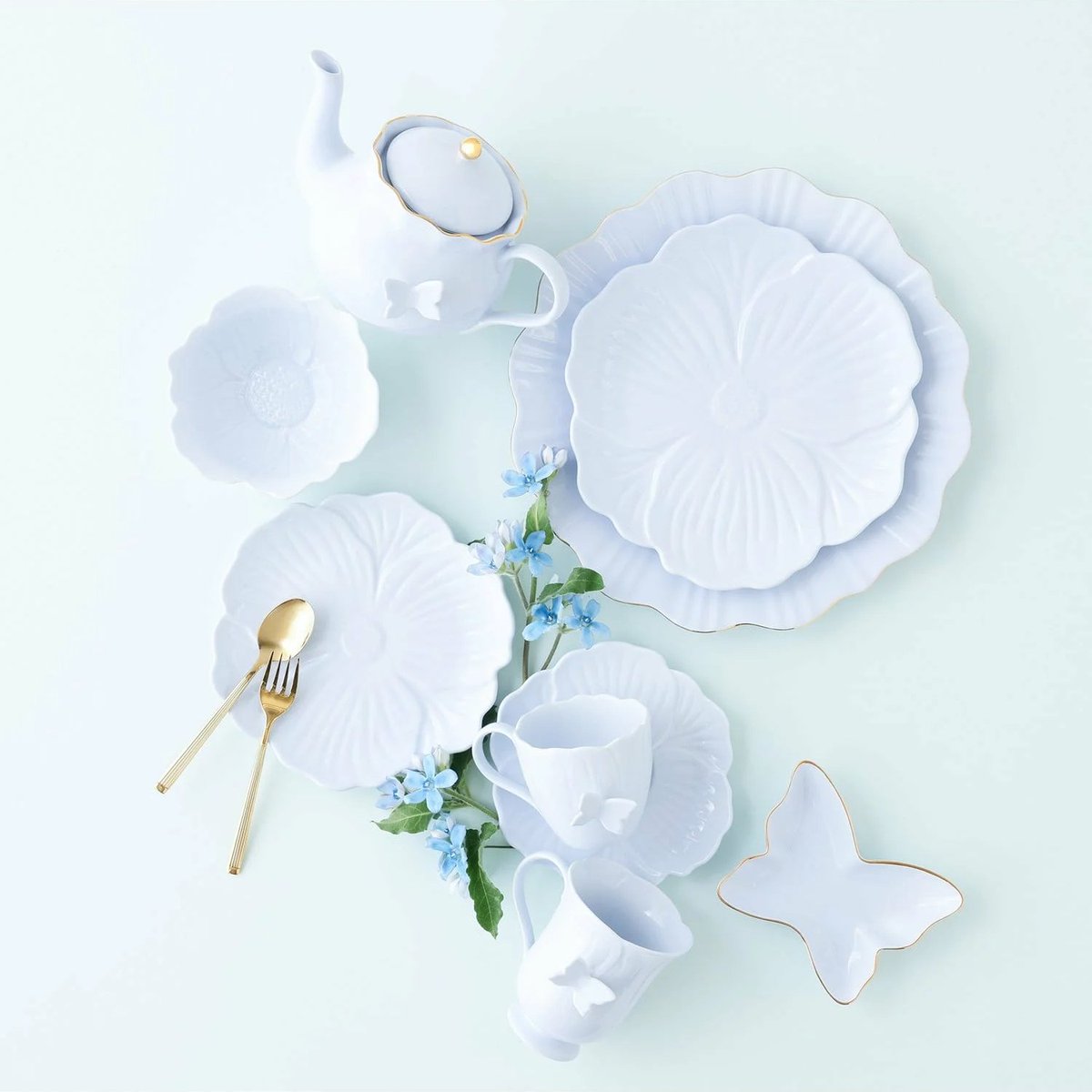 Francfrancの春新作、お花と蝶々モチーフがありえんかわいさでぶっとんだ…まじでアリスの世界じゃん…