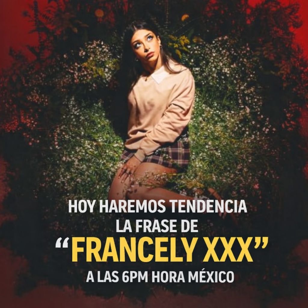 FranAbreuData's tweet photo. HOY HAREMOS TENDENCIA CON LA FRASE "FRANCELY XXX" https://t.co/3LLICr5Rdz