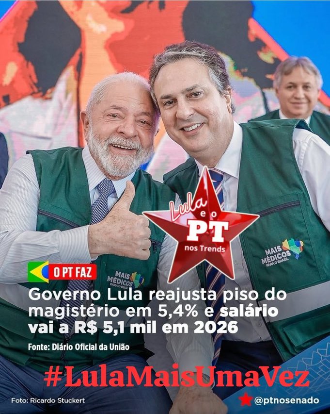 LULA FAZ ACONTECER 
#Lulamaisumavez