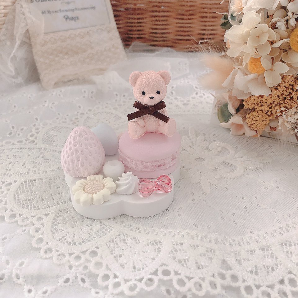 ピンクのくまさん🧸にトゥクン💓💓