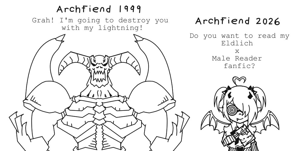 Teq_Han's tweet image. Shipping Archfiend might be the best card printed